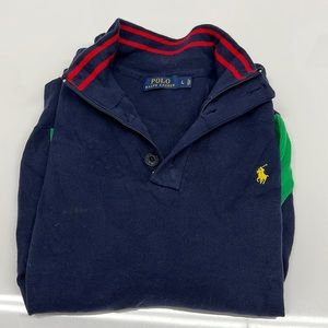 Authentic Polo Ralph Lauren Navy Sweater - Size Large